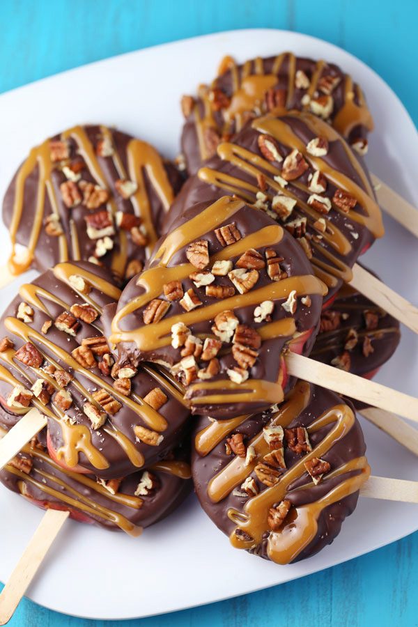 Chocolate Turtle Apple Slices